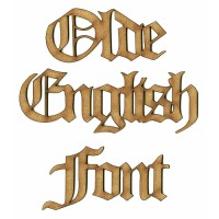 Olde English MDF Wood Font - Create A Word