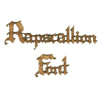 Rapscallion MDF Wood Font - Create A Word