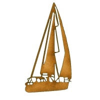 Sailing Boat Wood Shape - Style 2